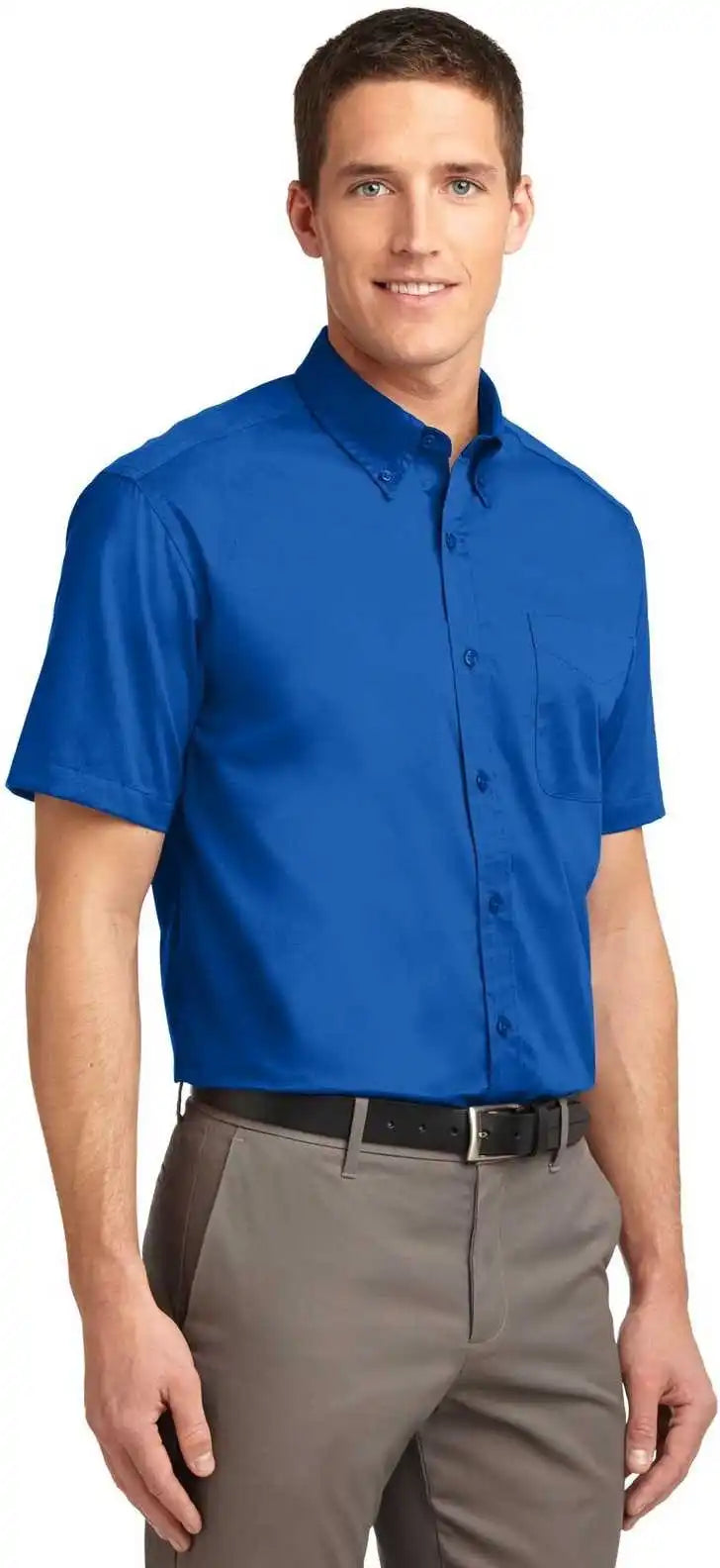 Port Authority S508 Short Sleeve Easy Care Shirt Strong Blue