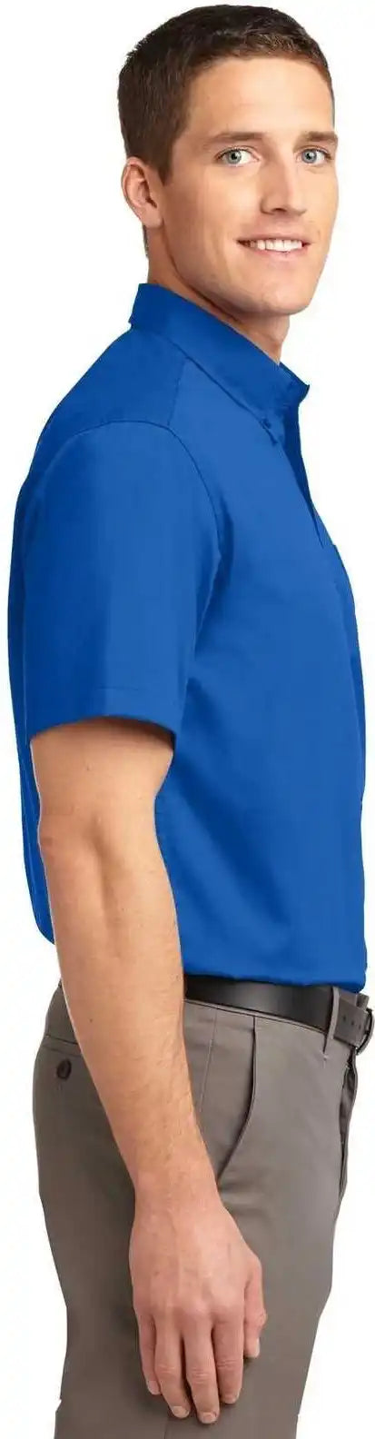 Port Authority S508 Short Sleeve Easy Care Shirt Strong Blue
