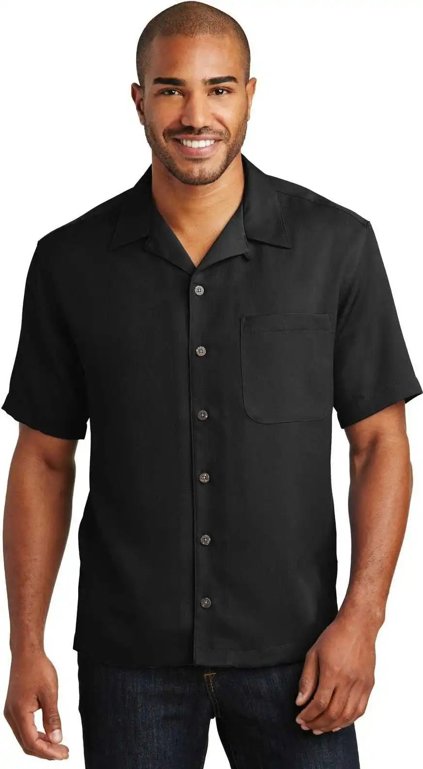 Port Authority S535 Easy Care Camp Shirt Black