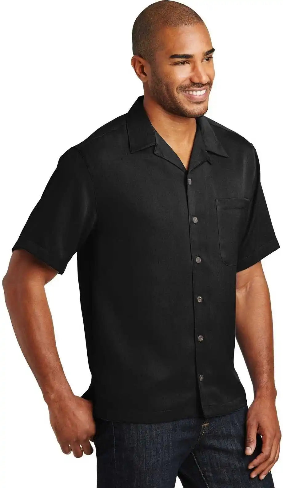 Port Authority S535 Easy Care Camp Shirt Black
