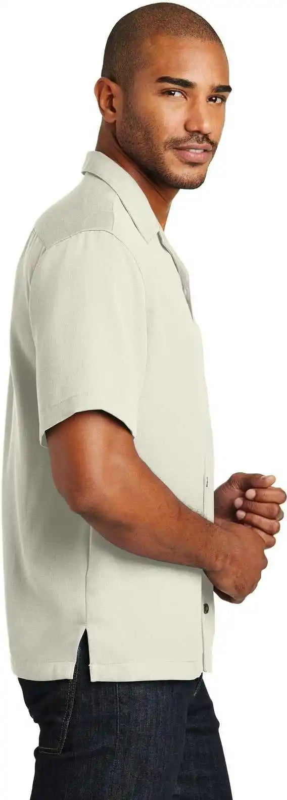 Port Authority S535 Easy Care Camp Shirt Ivory
