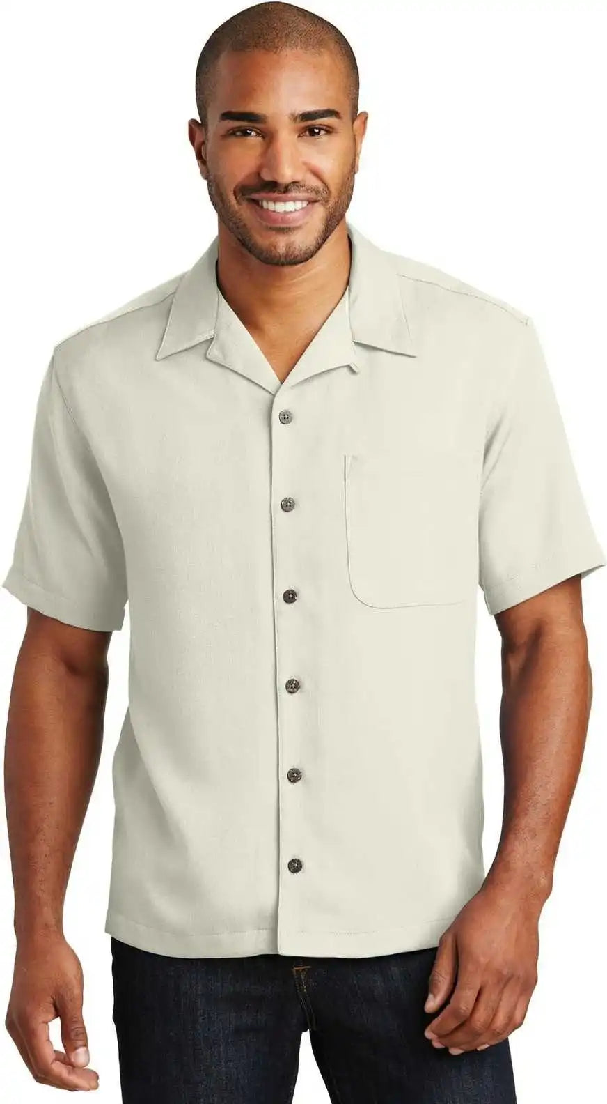 Port Authority S535 Easy Care Camp Shirt Ivory