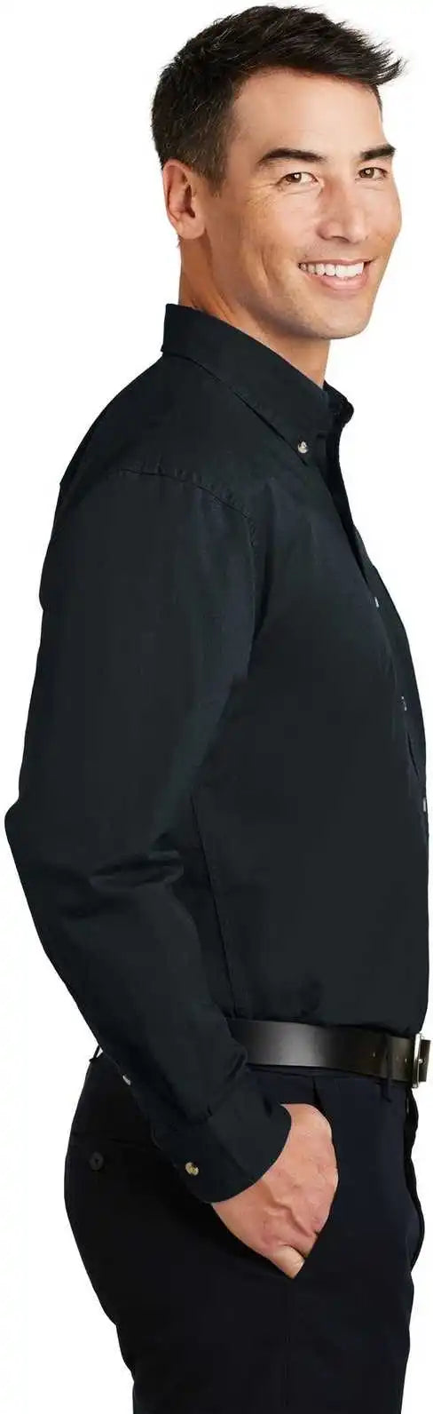 Port Authority S600t Long Sleeve Twill Shirt - Classic Navy