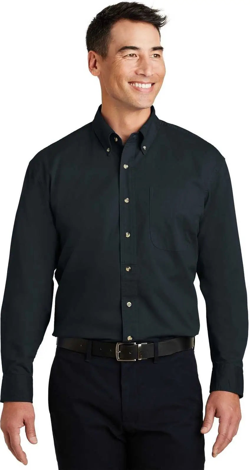 Port Authority S600t Long Sleeve Twill Shirt - Classic Navy