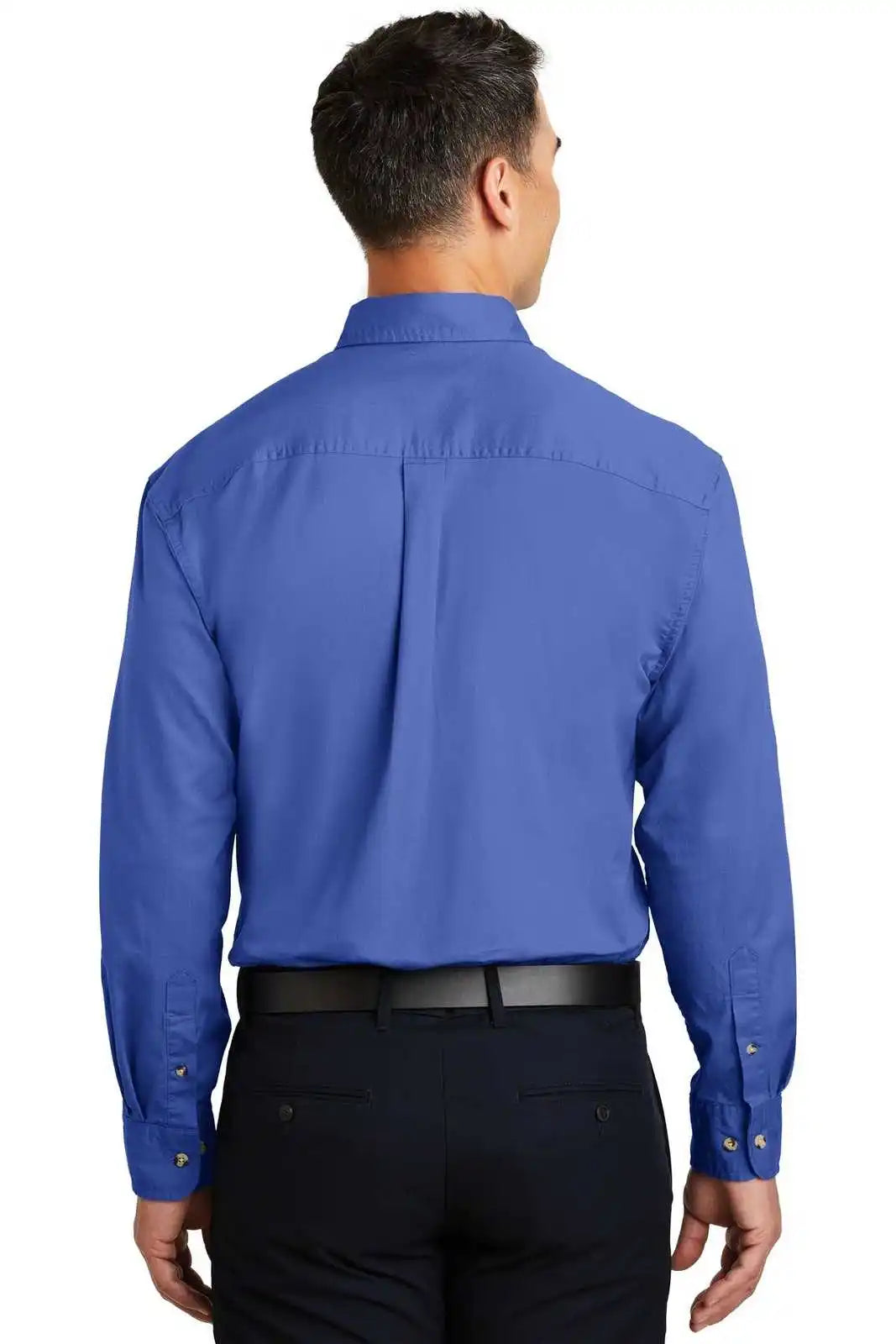 Port Authority S600t Long Sleeve Twill Shirt - Faded Blue