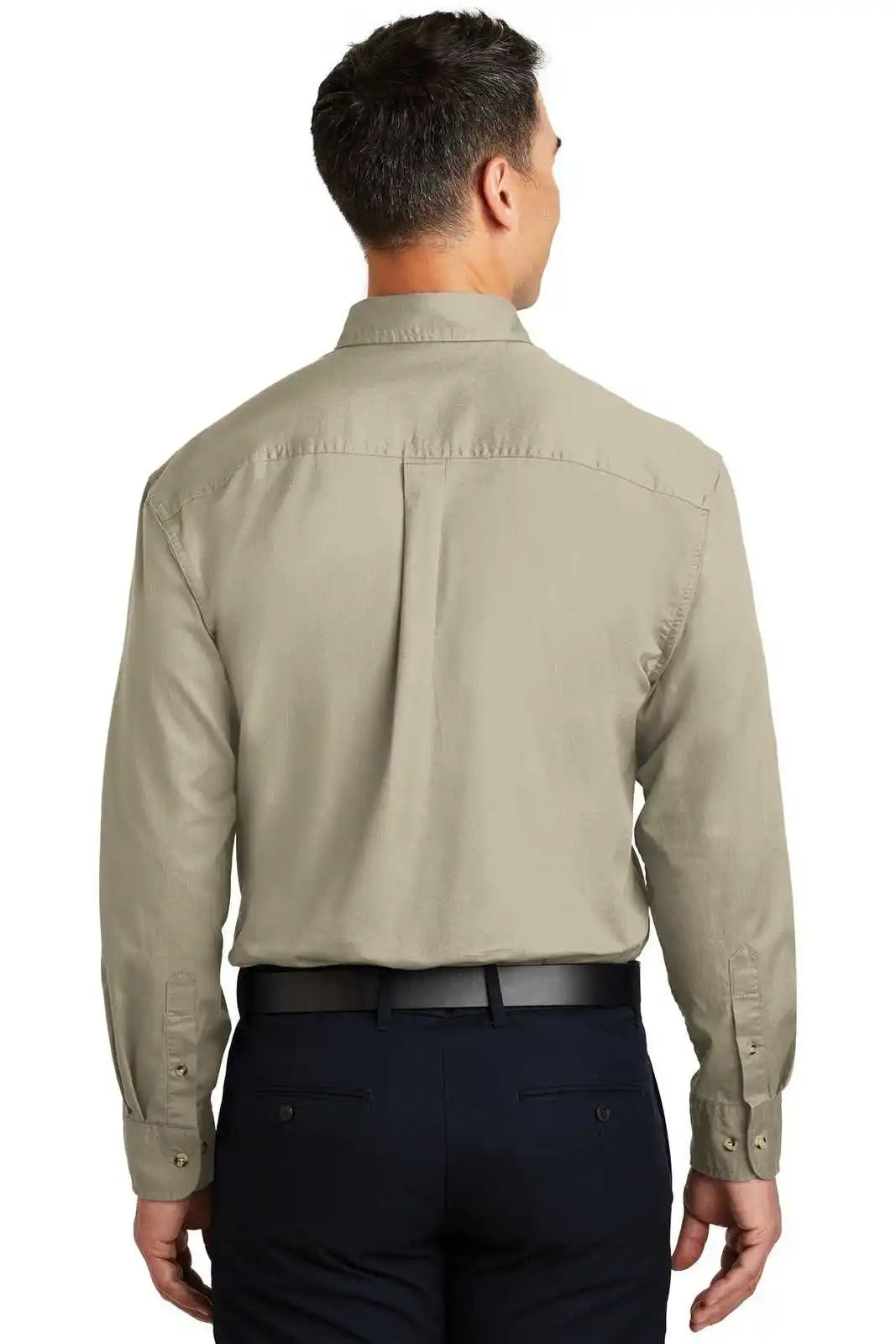Port Authority S600t Long Sleeve Twill Shirt - Stone