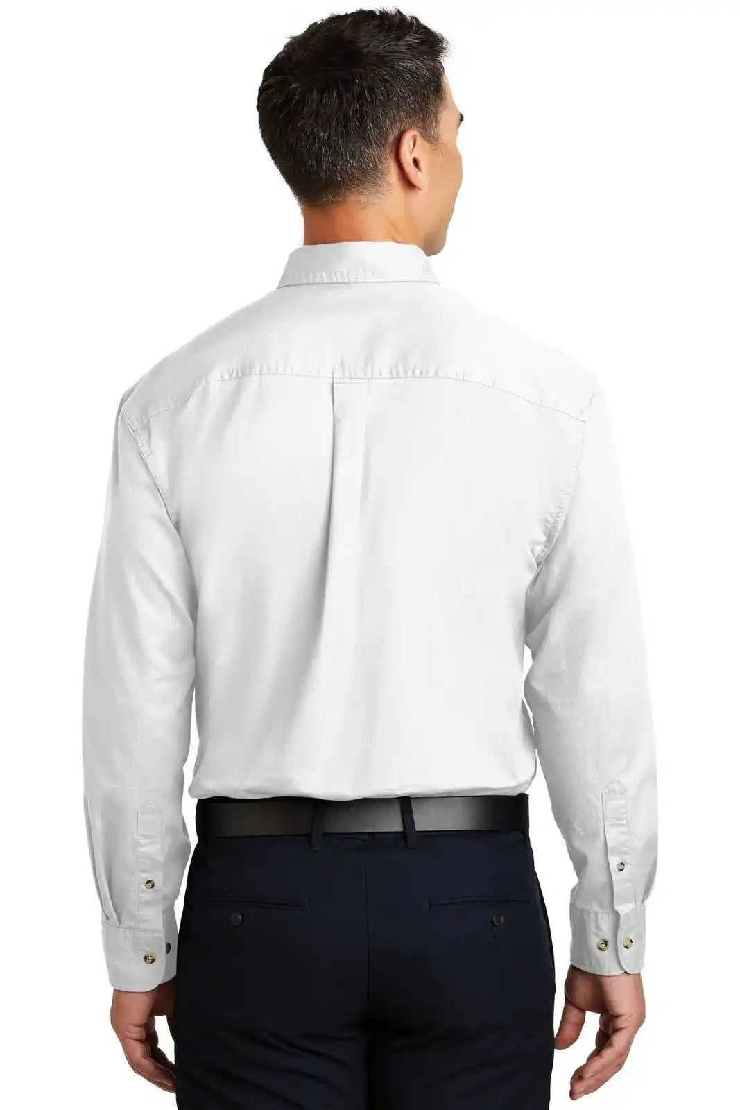 Port Authority S600t Long Sleeve Twill Shirt - White