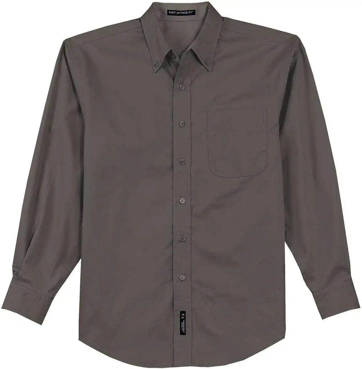 Port Authority S608 Long Sleeve Easy Care Shirt - Bark