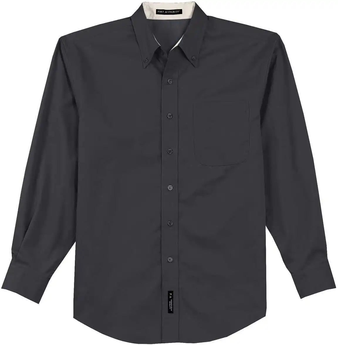 Port Authority S608 Long Sleeve Easy Care Shirt - Classic Navy Light Stone