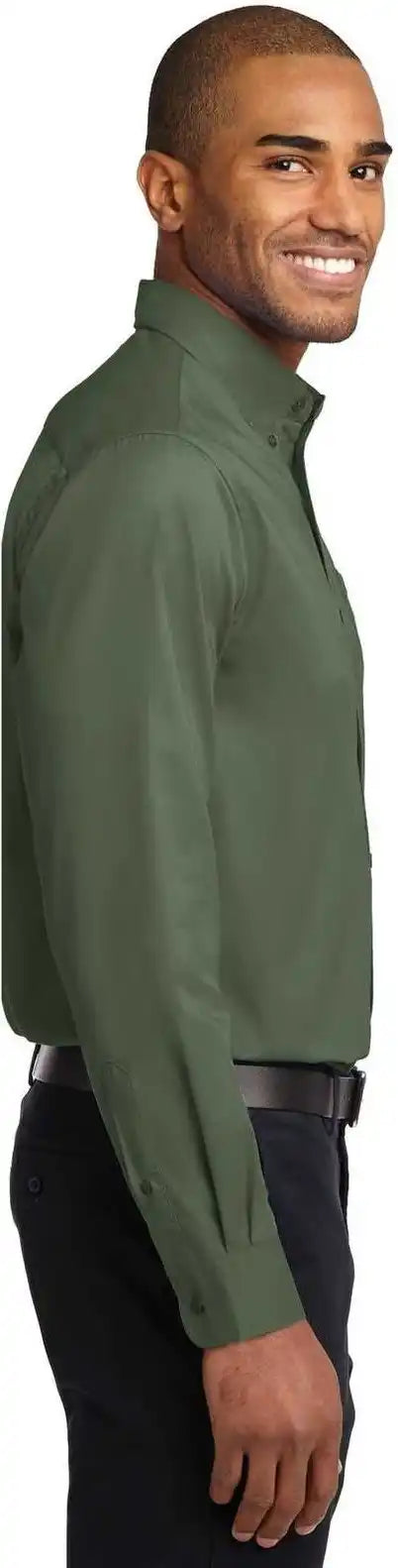 Port Authority S608 Long Sleeve Easy Care Shirt Clover Green