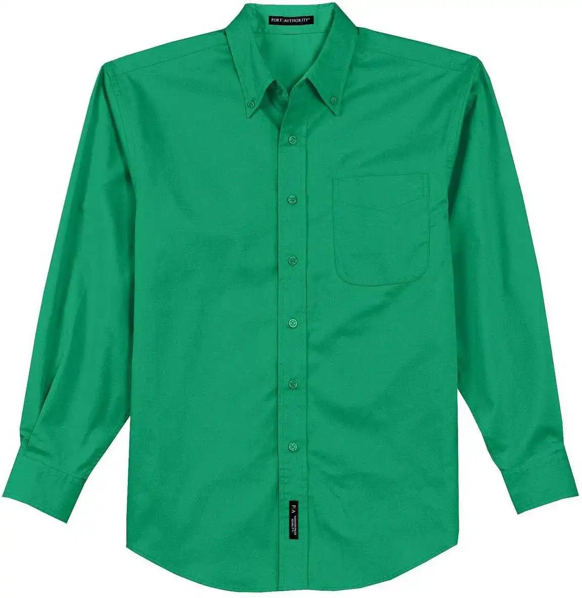 Port Authority S608 Long Sleeve Easy Care Shirt Court Green