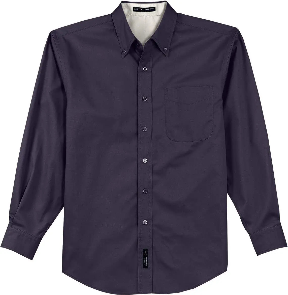 Port Authority S608 Long Sleeve Easy Care Shirt - Eggplant - Adult Xs
