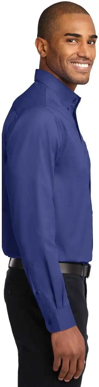 Port Authority S608 Long Sleeve Easy Care Shirt - Mediterranean Blue