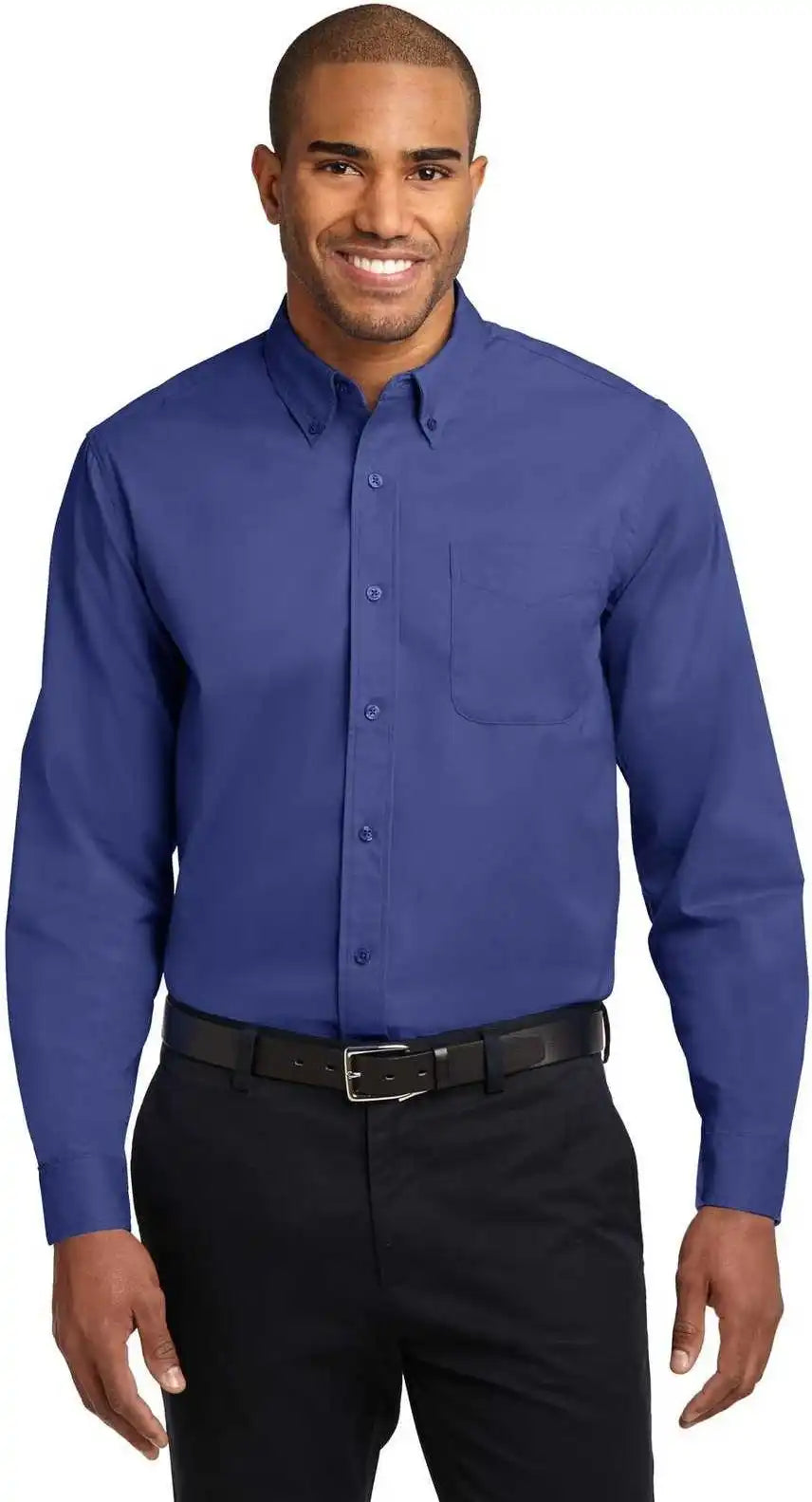 Port Authority S608 Long Sleeve Easy Care Shirt - Mediterranean Blue
