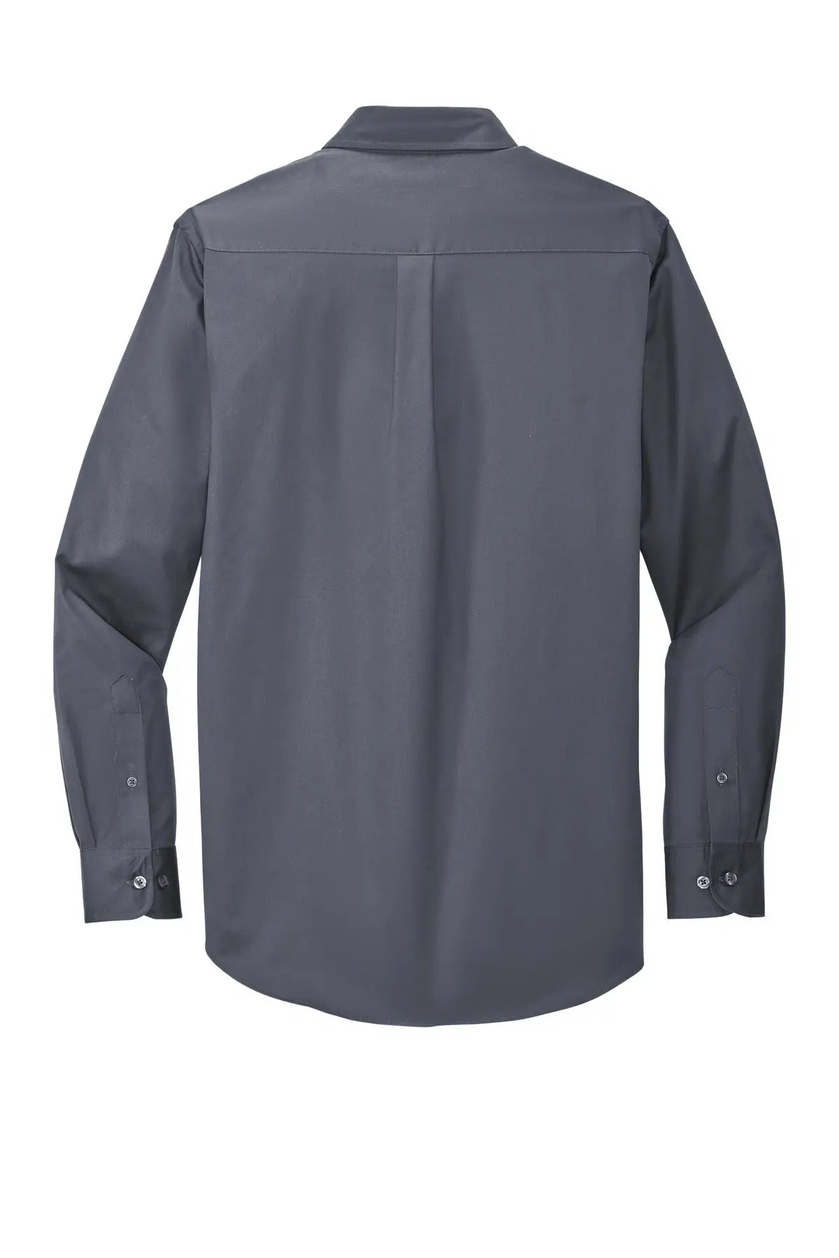 Port Authority S608 Long Sleeve Easy Care Shirt - Steel Gray Light Stone