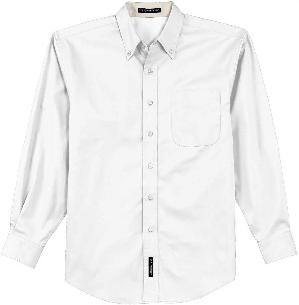Port Authority S608 Long Sleeve Easy Care Shirt - White Light Stone