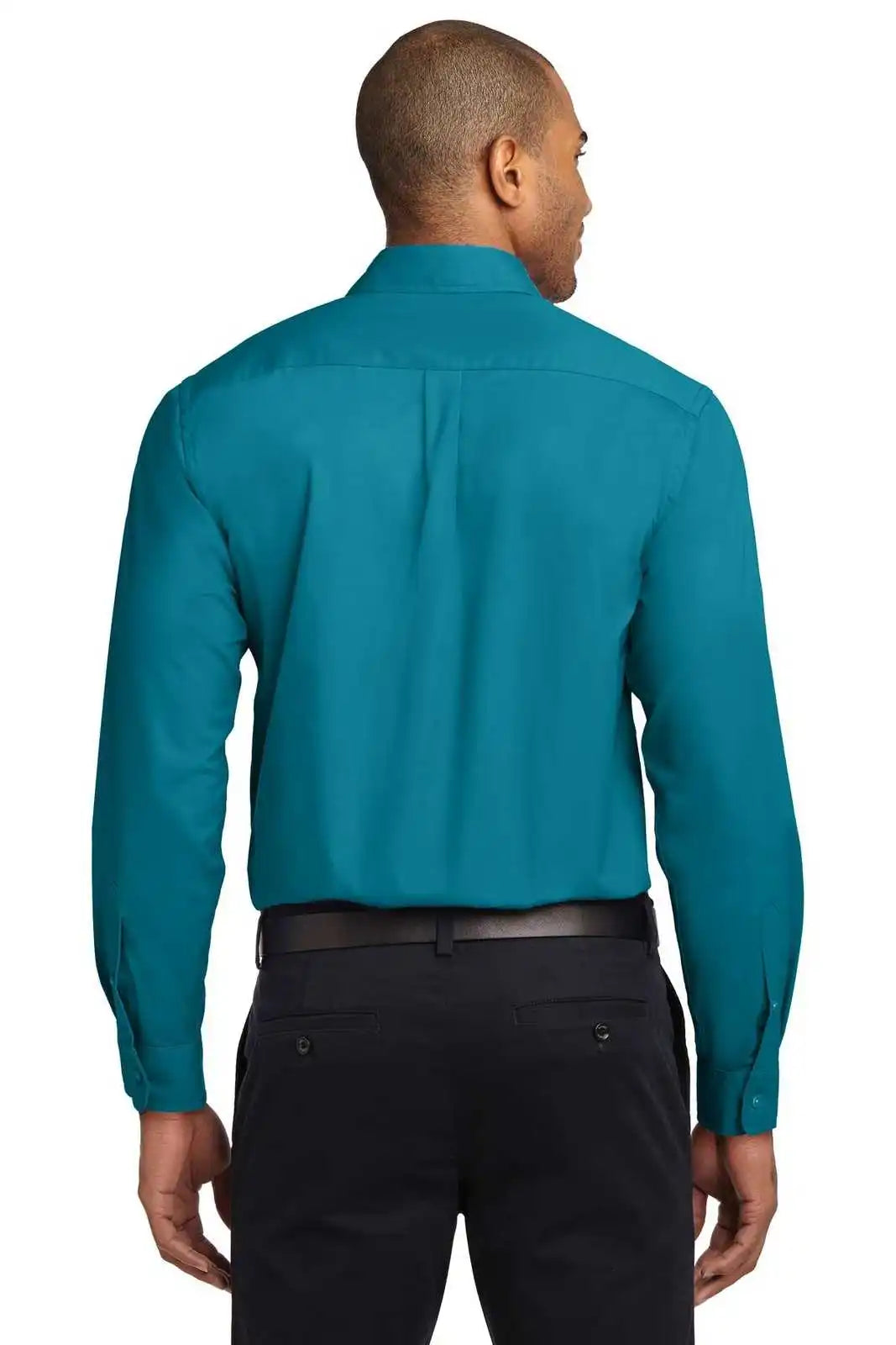 Port Authority S608es Extended Size Long Sleeve Easy Care Shirt - Teal Green