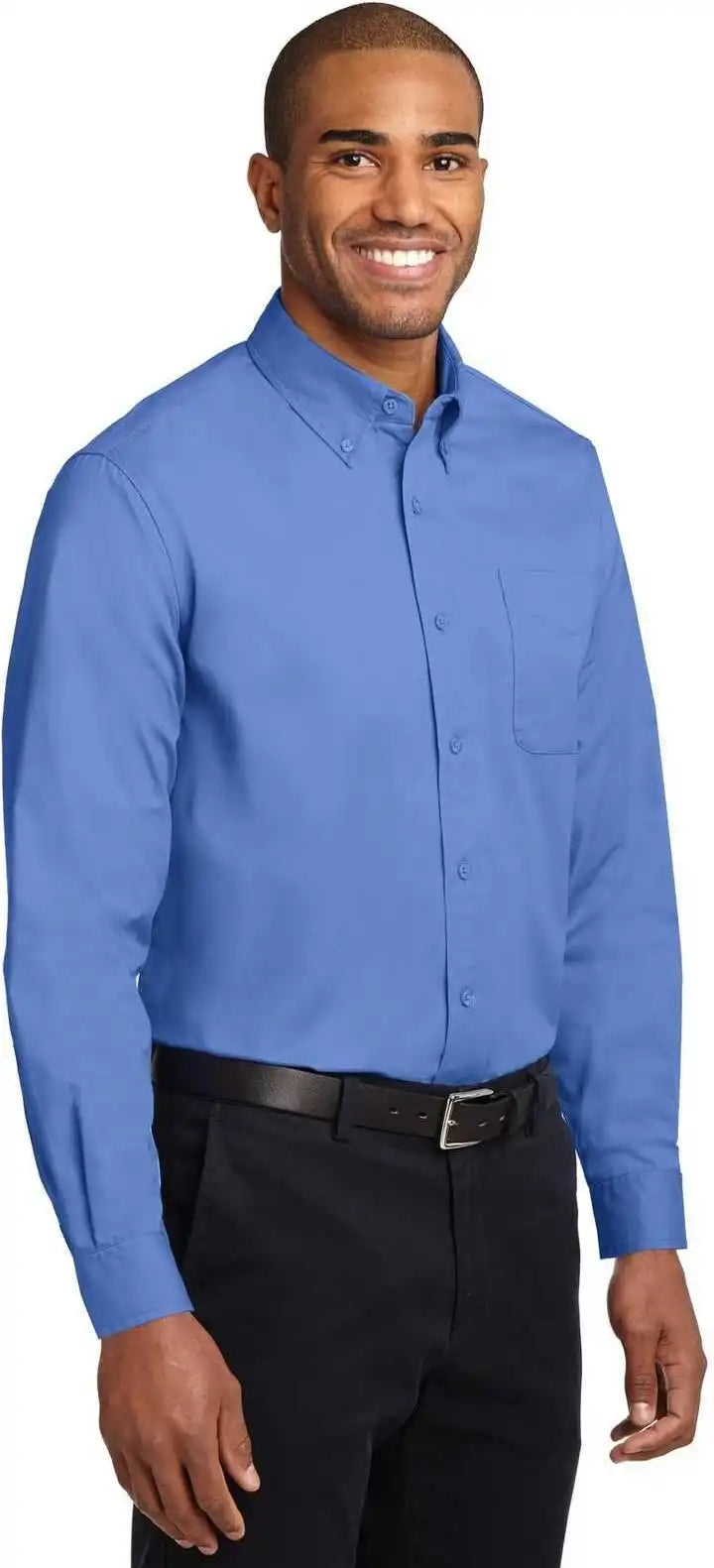Port Authority S608es Extended Size Long Sleeve Easy Care Shirt - Ultramarine Blue