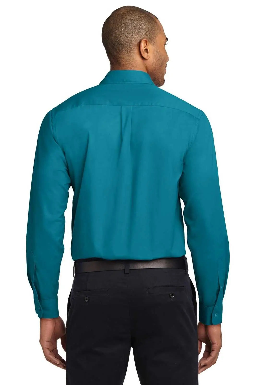 Port Authority S608es Extended Size Long Sleeve Easy Care Shirt - Teal Green