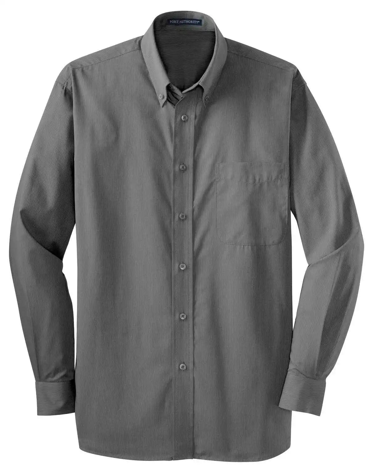 Port Authority S613 Tonal Pattern Easy Care Shirt - Gray