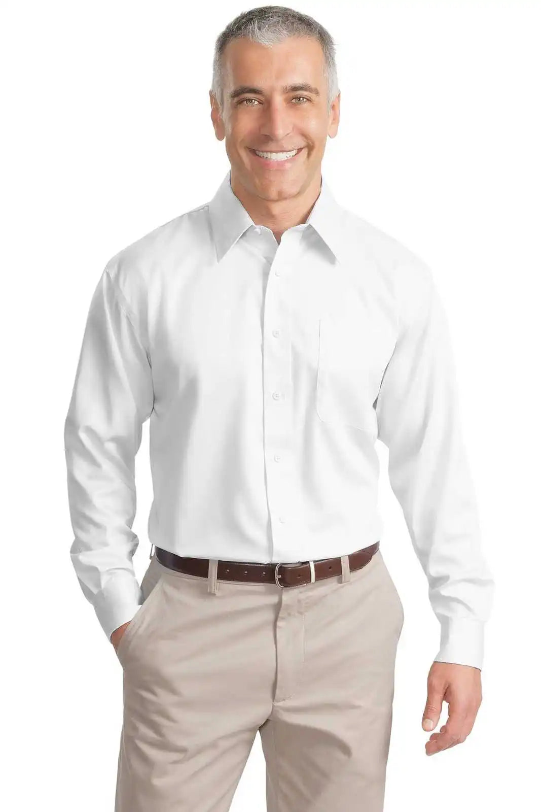 Port Authority S638 Non-iron Twill Shirt - White
