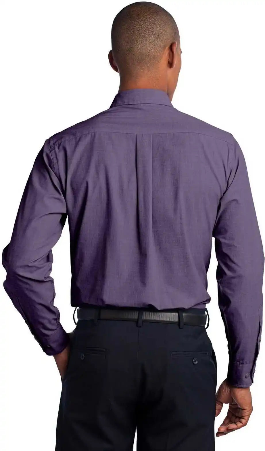 Port Authority S640 Crosshatch Easy Care Shirt - Grape Harvest