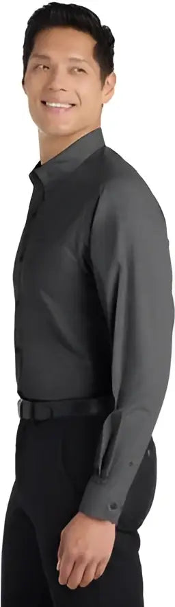 Port Authority S640 Crosshatch Easy Care Shirt - Pink Orchid - Adult Xs