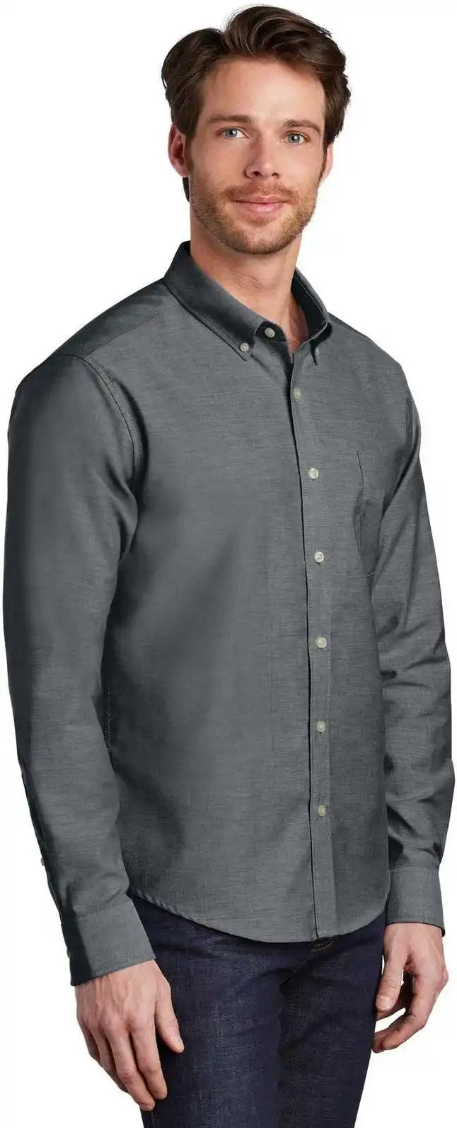 Port Authority S651 Untucked Fit Superpro Oxford Black