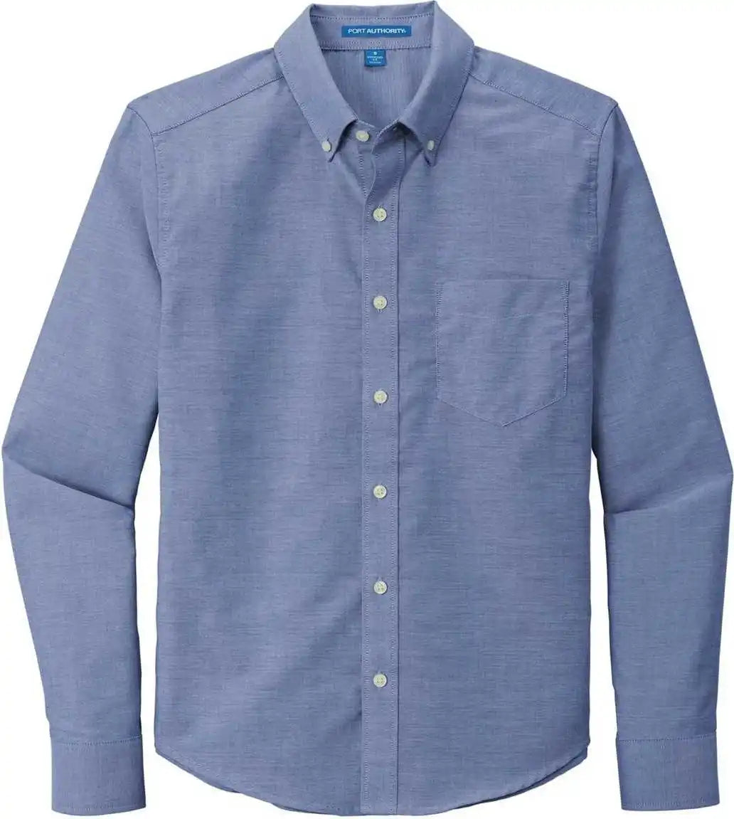Port Authority S651 Untucked Fit Superpro Oxford Navy