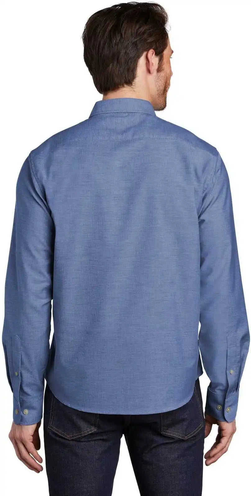 Port Authority S651 Untucked Fit Superpro Oxford - Navy