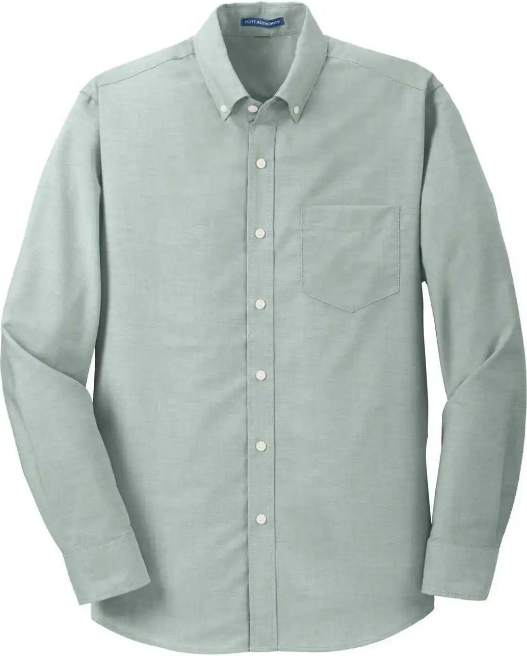 Port Authority S658 Superpro Oxford Shirt Green
