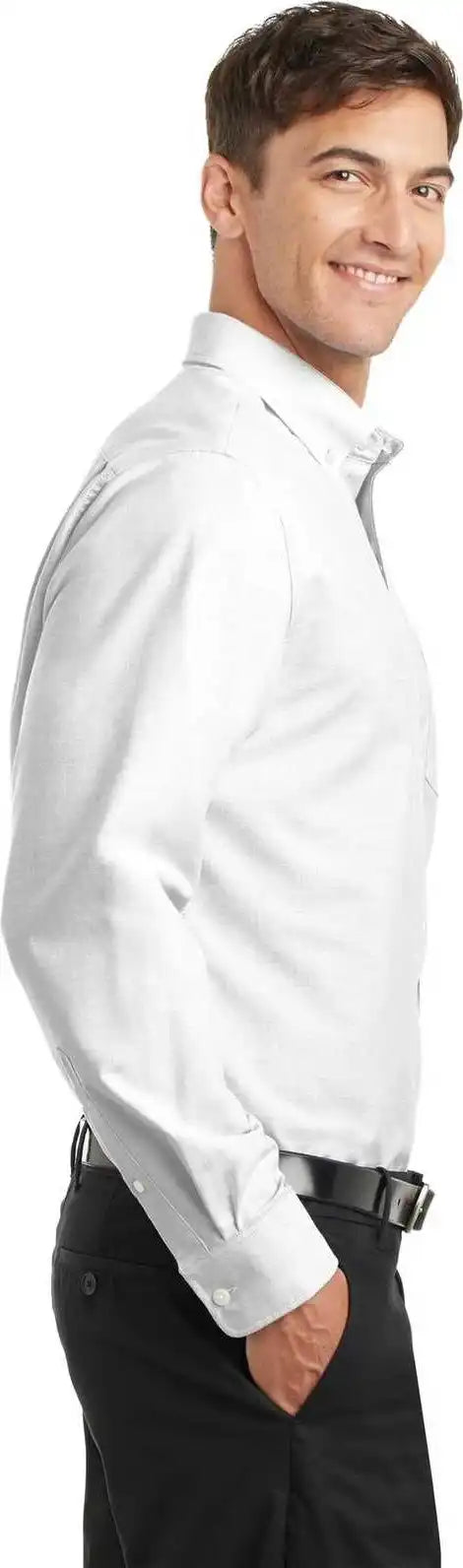 Port Authority S658 Superpro Oxford Shirt White