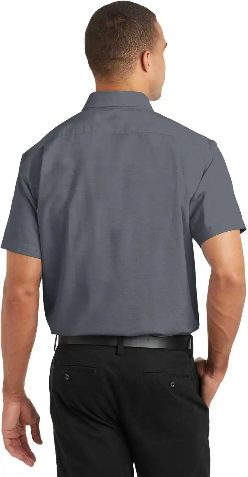 Port Authority S659 Short Sleeve Superpro Oxford Shirt - Black