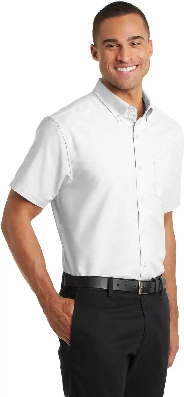 Port Authority S659 Short Sleeve Superpro Oxford Shirt White