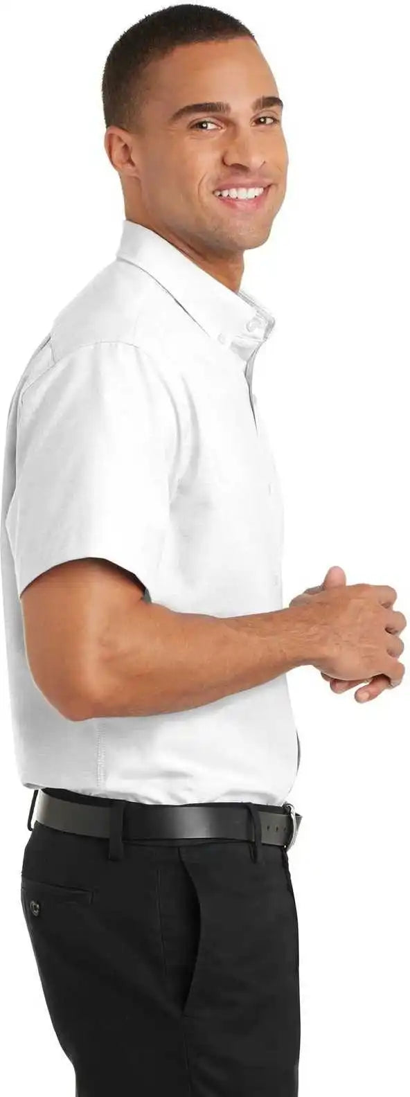 Port Authority S659 Short Sleeve Superpro Oxford Shirt White