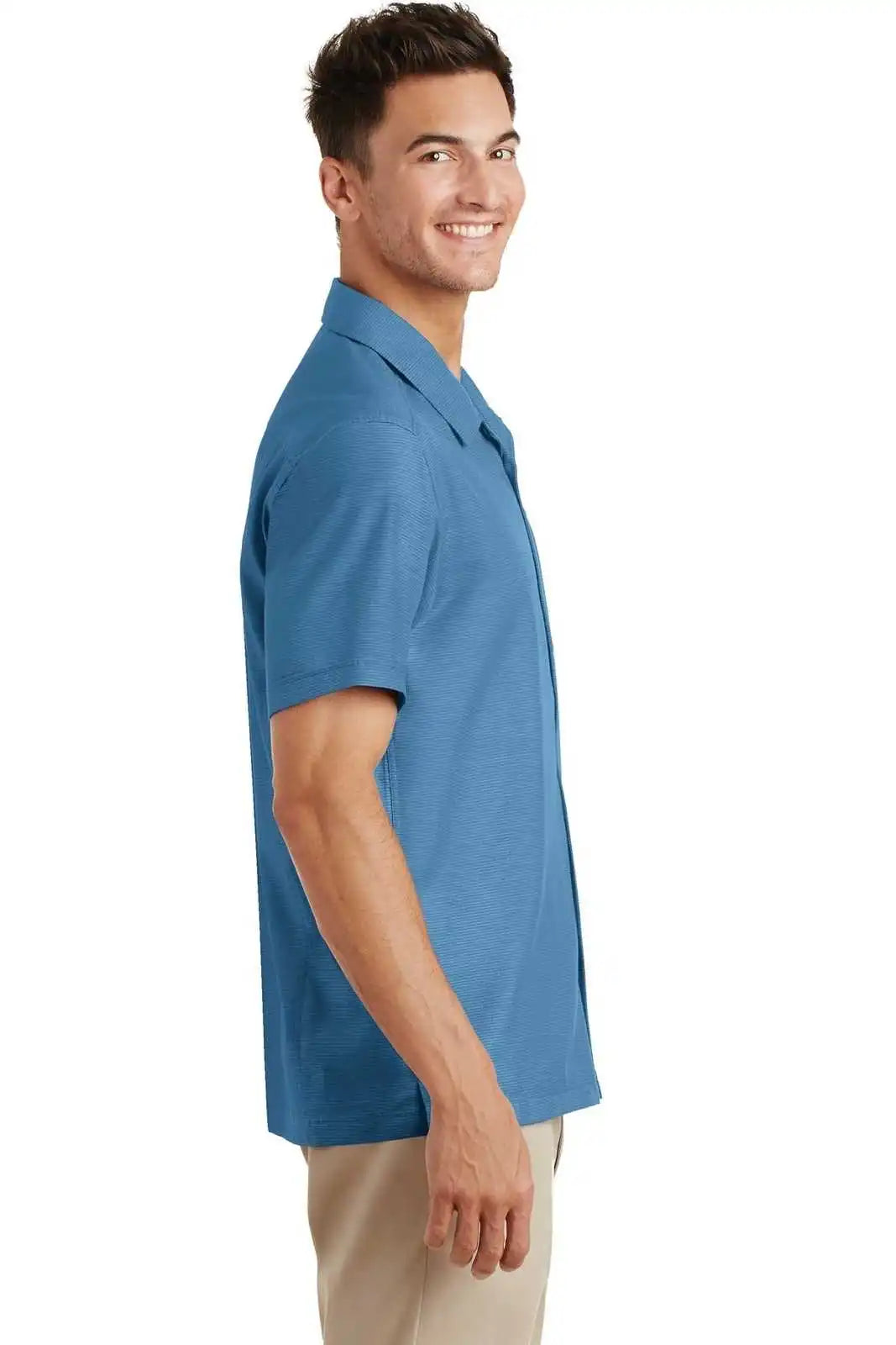 Port Authority S662 Textured Camp Shirt - Celadon