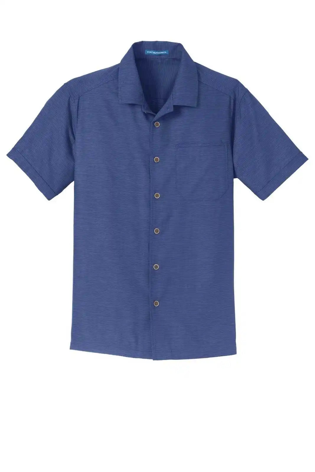 Port Authority S662 Textured Camp Shirt - Royal