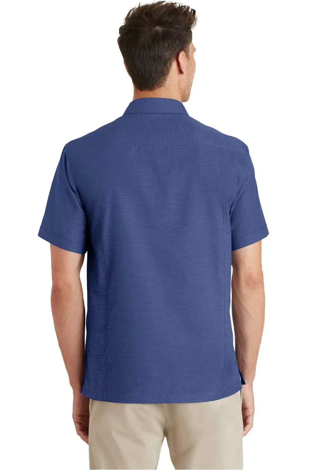Port Authority S662 Textured Camp Shirt - Royal