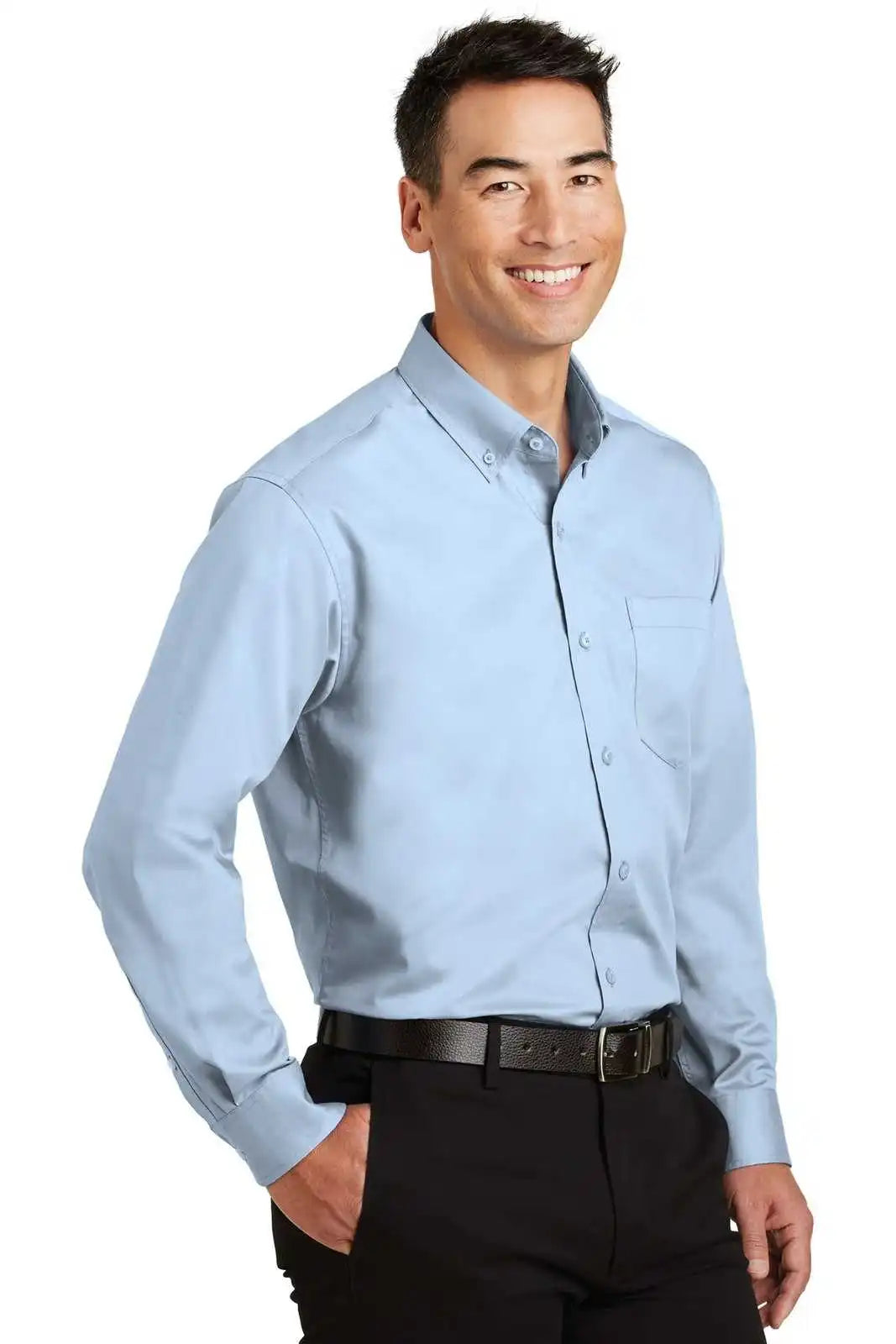Port Authority S663 Superpro Twill Shirt Cloud Blue