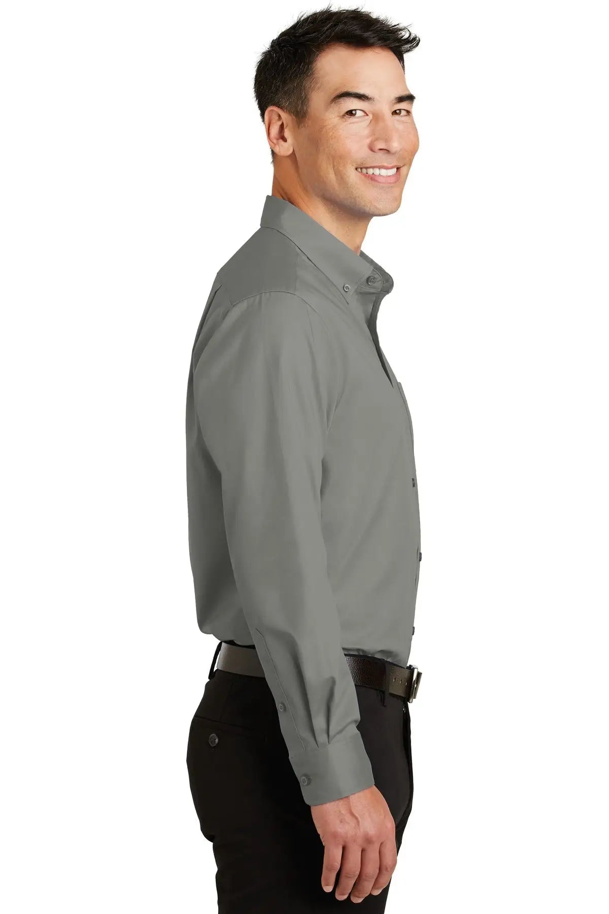 Port Authority S663 Superpro Twill Shirt - Monument Gray