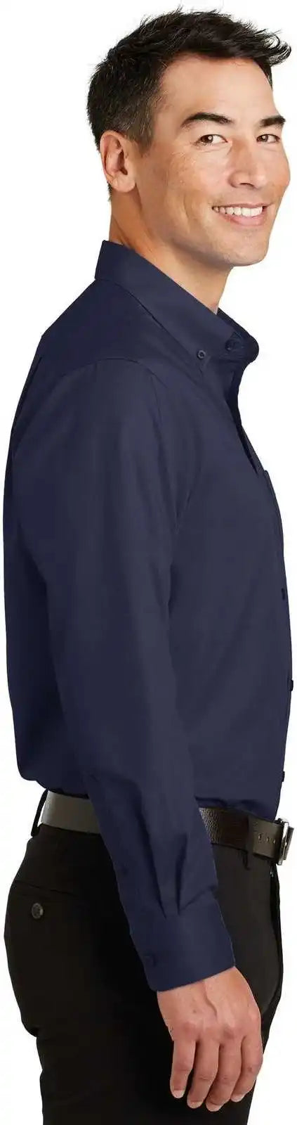 Port Authority S663 Superpro Twill Shirt True Navy