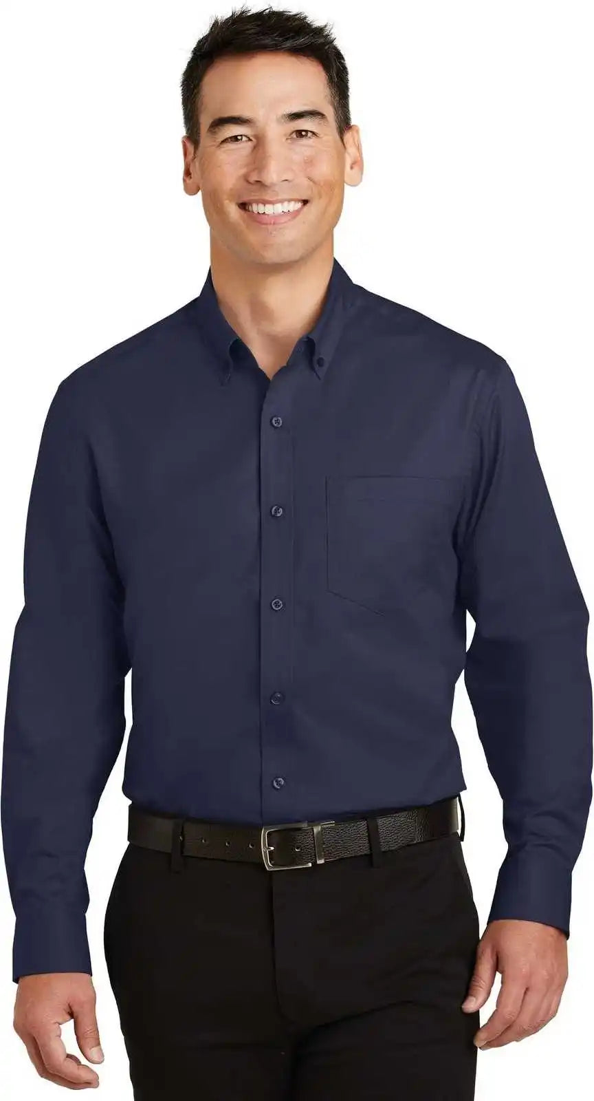 Port Authority S663 Superpro Twill Shirt - True Navy