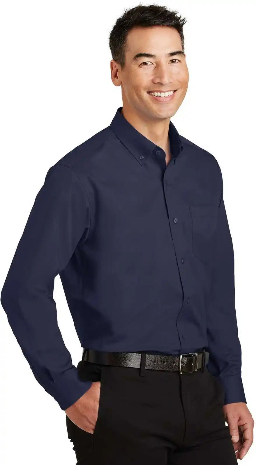 Port Authority S663 Superpro Twill Shirt True Navy