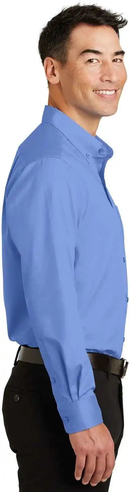 Port Authority S663 Superpro Twill Shirt Ultramarine Blue