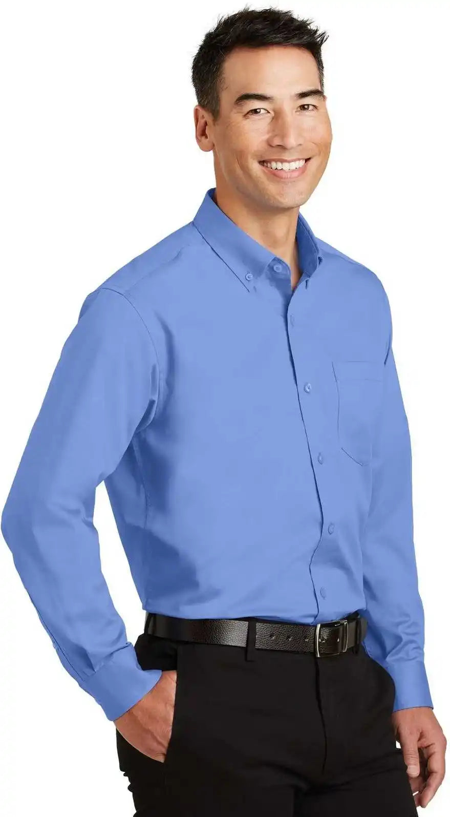 Port Authority S663 Superpro Twill Shirt Ultramarine Blue