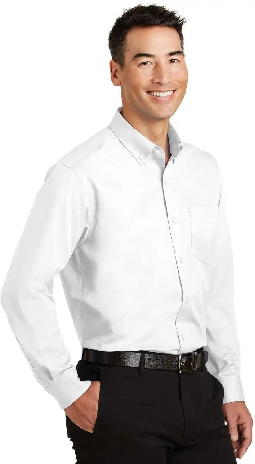Port Authority S663 Superpro Twill Shirt White