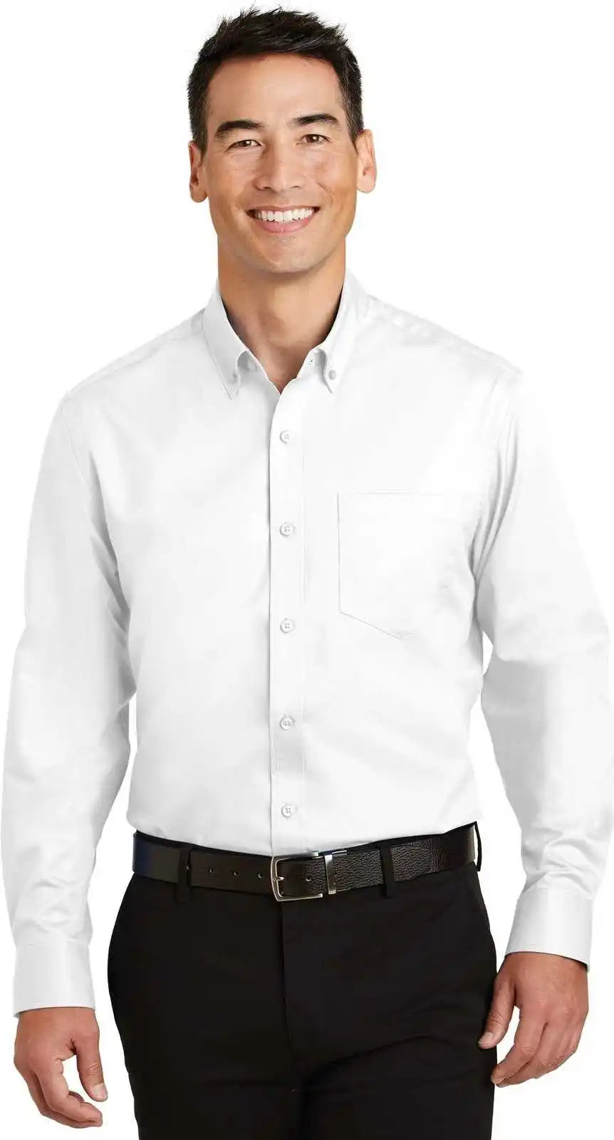 Port Authority S663 Superpro Twill Shirt White