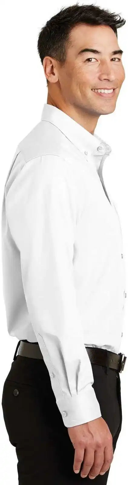 Port Authority S663 Superpro Twill Shirt White