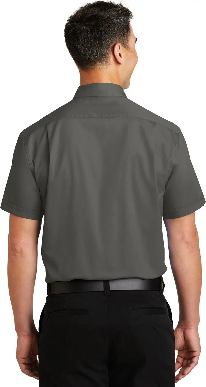 Port Authority S664 Short Sleeve Superpro Twill Shirt - Sterling Gray