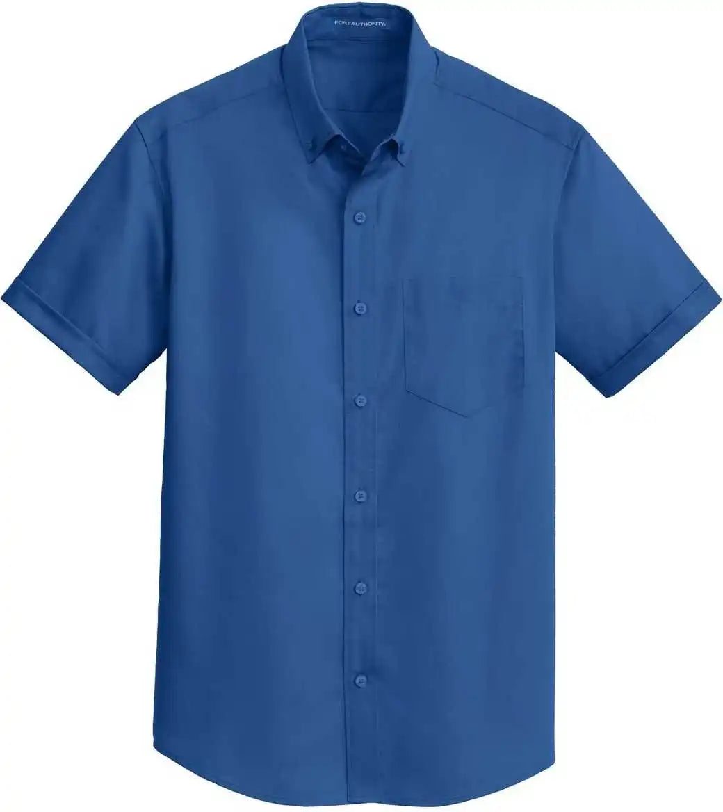 Port Authority S664 Short Sleeve Superpro Twill Shirt True Blue